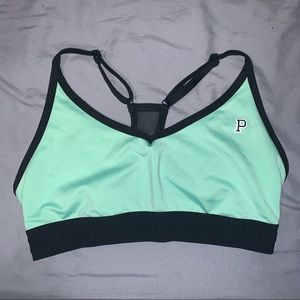 Green Victoria’s Secret PINK Ultimate sports bra
